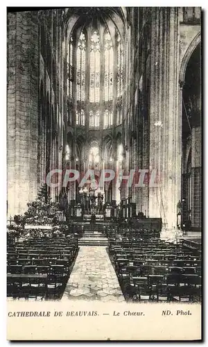 Cartes postales Beauvais Cathedrale De Le Choeur