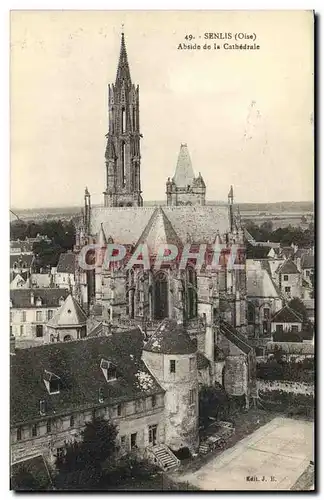 Ansichtskarte AK Senlis Abside de la Cathedrale