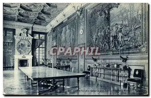 Cartes postales Chateau de Chantilly Galerie des cerfs Salle a manger