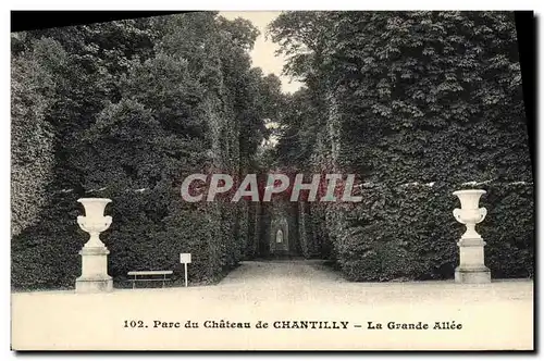 Cartes postales Chateau de Chantilly Parc du Grande Allee