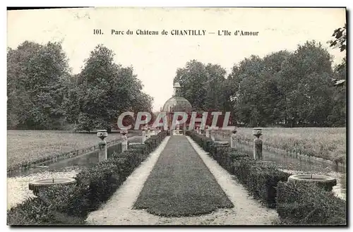 Cartes postales Chateau de Chantilly L Ile d Amour