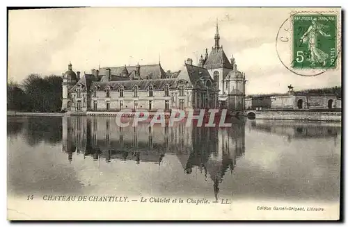 Ansichtskarte AK Chateau de Chantilly Le Chateau et la Chapelle