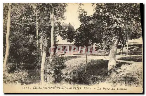 Ansichtskarte AK Charbonnieres Les Bains Le Parc du Casino