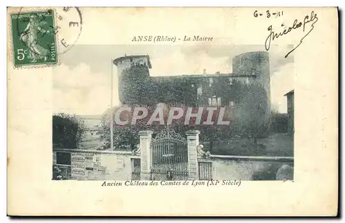 Ansichtskarte AK Ancien Chateau des Comtes de Lyon Anse