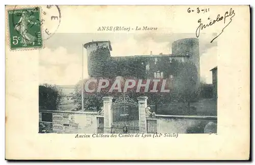 Cartes postales Ancien Chateau des Comtes de Lyon Anse