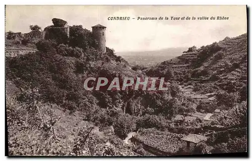 Cartes postales Condrieu Panorama de la Tour et de la Vallee du Rhone