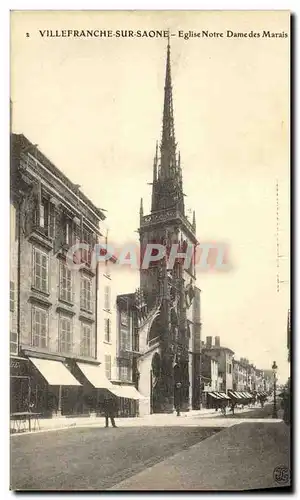 Cartes postales Villefranche Sur Saone Eglise Notre Dame des Marais