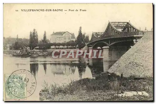 Cartes postales Villefranche Sur Saone Pont de Frans