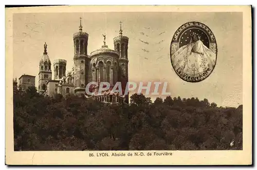 Cartes postales Lyon Abside de ND de Fourviere