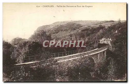 Cartes postales Carolles Vallee des Pelntres et Pont du Crapeux