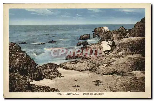 Cartes postales Carolles Dans Les Rochers Femme