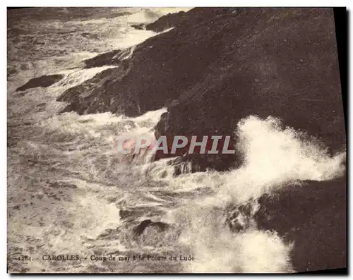 Cartes postales Carolles Coup de mer a la pointe du Lude