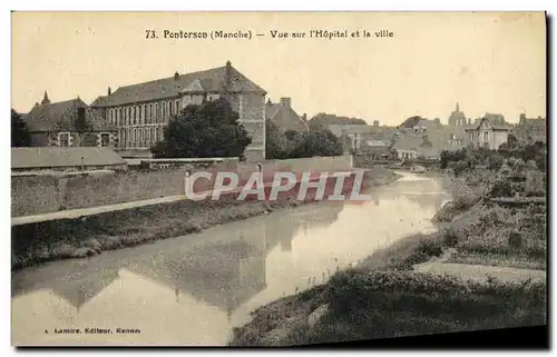 Cartes postales Pontorson Vue Sur L Hopital et la Ville