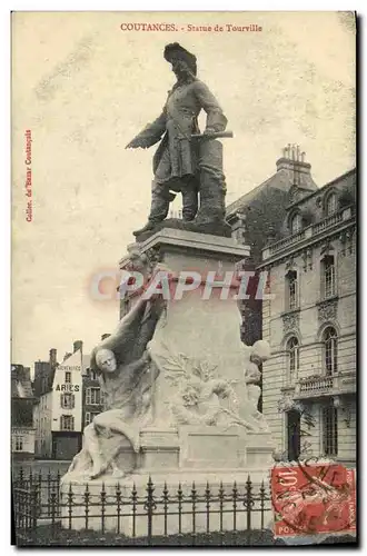 Cartes postales Coutances Statue de Tourville