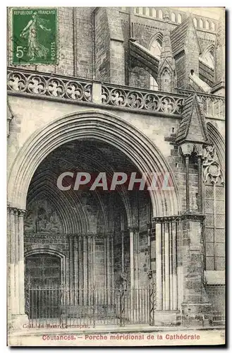 Cartes postales Coutances Porche Meridional de la Cathedrale