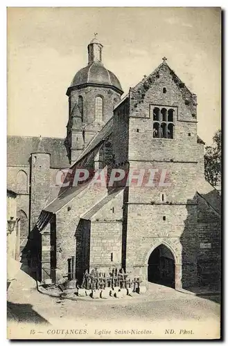 Ansichtskarte AK Coutances Eglise Saint Nicolas