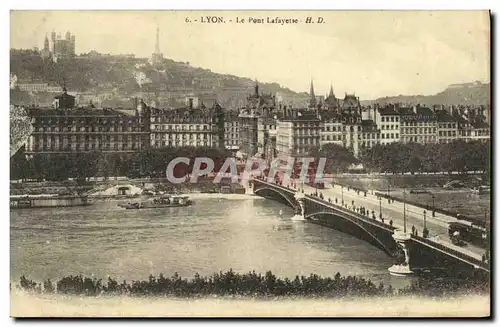 Cartes postales Lyon Le Pont Lafayette