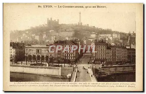 Ansichtskarte AK Lyon Le Conservatoire Quai de Bondy