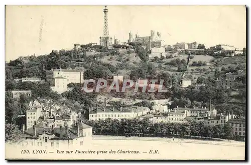 Ansichtskarte AK Lyon Vue sur Fourviere prise des Chartreux