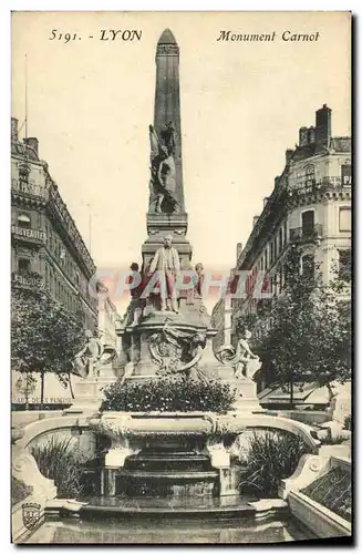Cartes postales Lyon Monument Carnot