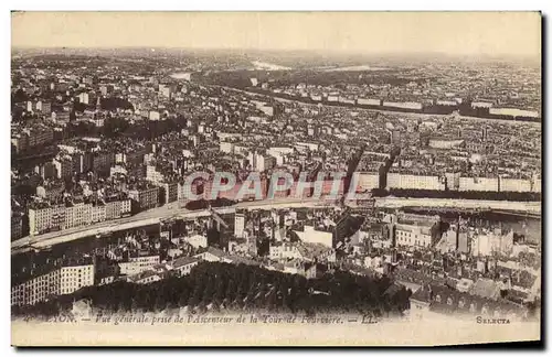 Cartes postales Lyon Vue generale