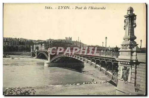 Ansichtskarte AK Lyon Pont de l Universite