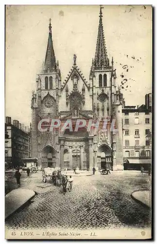 Ansichtskarte AK Lyon L Eglise Saint Nizier