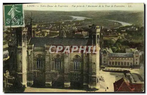 Ansichtskarte AK Lyon Notre Dame de Fourviere Vue prise de l Ascenseur de la Tour de Fourviere