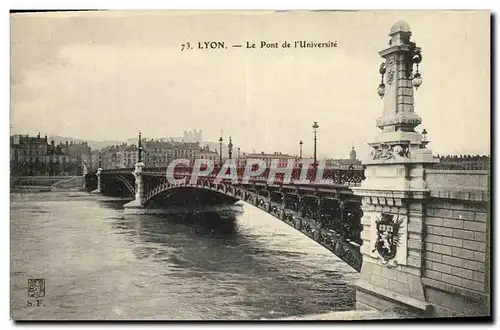 Ansichtskarte AK Lyon Le Pont de l Universite