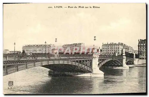 Ansichtskarte AK Lyon Pont du Midi sur le Rhone