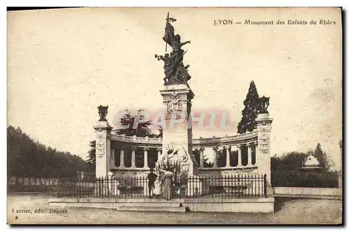 Cartes postales Lyon Monument des Enfants du Rhore