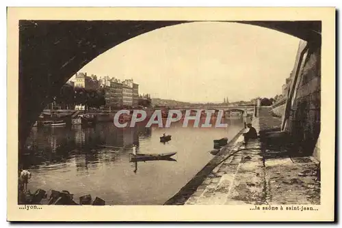 Cartes postales Lyon la saone a saint jean