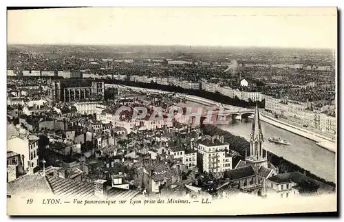 Ansichtskarte AK Lyon Vue panoramique sur Lyon prise des Minimes