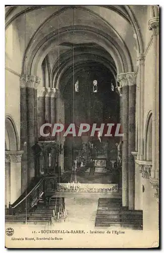 Cartes postales Sourdeval la Barre Interieur de l Eglise