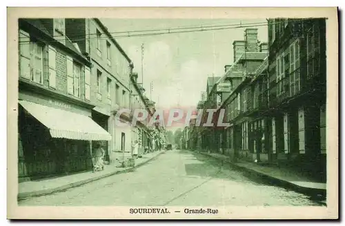 Cartes postales Sourdeval Grande Rue