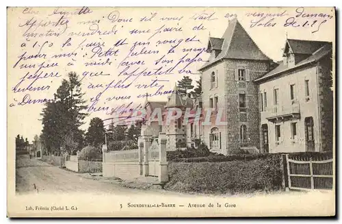 Cartes postales Sourdeval la Barre Avenue de la Gare