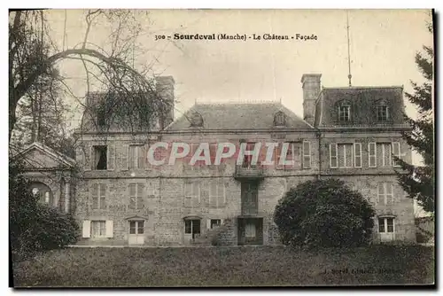 Ansichtskarte AK Sourdeval Le Chateau Facade