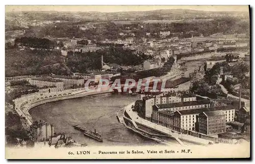 Ansichtskarte AK Lyon Panorama sur la Saone Valse et Serin