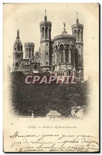 Cartes postales Lyon Abside de l Eglise de Fourviere
