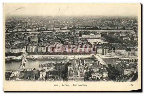 Cartes postales Lyon Vue generale
