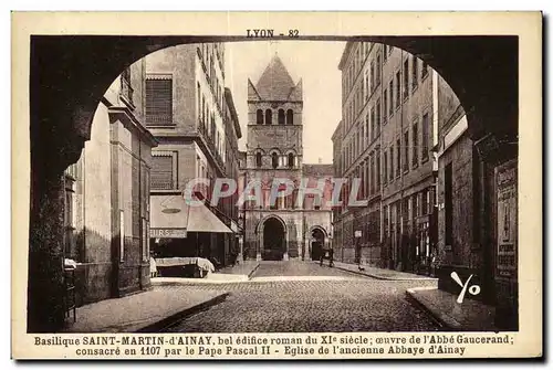 Cartes postales Lyon Bsilique Saint Martin d Annay bel edifice roman du Xl e siecle