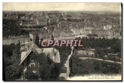 Cartes postales Lyon La Croix Rousse vue du Restaurant Gay