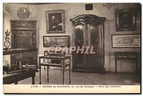 Cartes postales Lyon Musee de Gadagne 12 rue de Gadagne Salle des Echevins