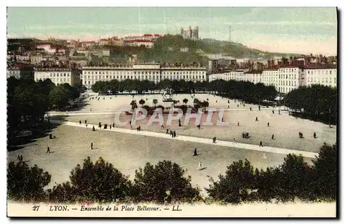 Ansichtskarte AK Lyon Ensemble de la Place Bellecour