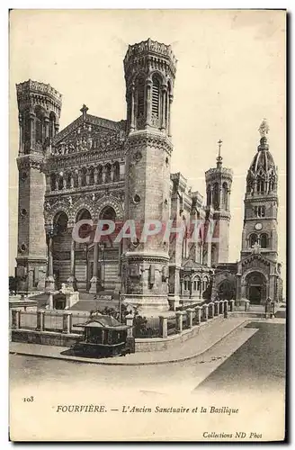 Ansichtskarte AK Lyon Fourviere L Ancien Sanctuaire et la Basilique