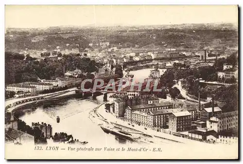 Cartes postales Lyon Vue generale sur Vaise et le Mont d Or