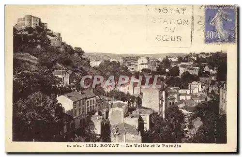 Cartes postales Royat La Vallee et le Paradis