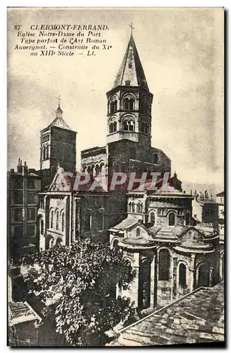 Cartes postales Clermont Ferrand Eglise Notre Dame du Port