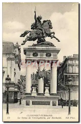 Cartes postales Clermont Ferrand La Statue de Vercingetorix par Bartholdi