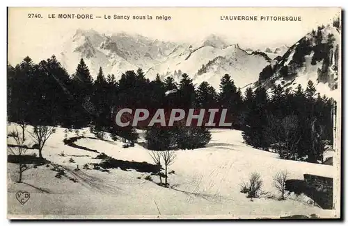 Ansichtskarte AK Le Mont Dore Le Sancy sous la neige